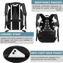 Load image into Gallery viewer, Insulated Lunch Backpack &amp; 17-Inch Laptop Carrier - Stylish &amp; Functional Design