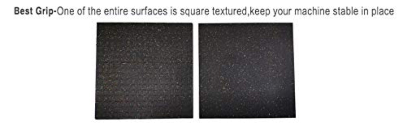 Rubber Vibration Absorbing Mat 24'' x 24'' - Ideal for Appliances & Fitness Gear