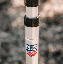 Load image into Gallery viewer, Lightweight 14'4" Telescoping Flagpole with Clips - Perfect for Sports Events