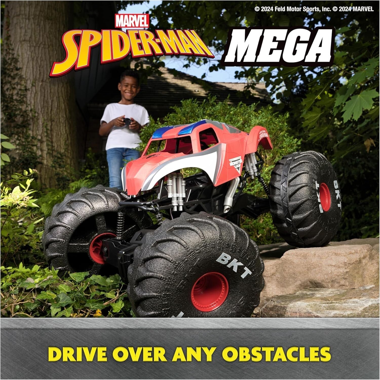 Epic Mega Spider-Man RC Truck - 2ft, Remote Control, Perfect Holiday Gift!
