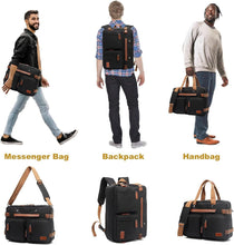 Load image into Gallery viewer, Stylish 17.3-Inch Laptop Bag - 3-in-1 Backpack &amp; Briefcase for Work Travel