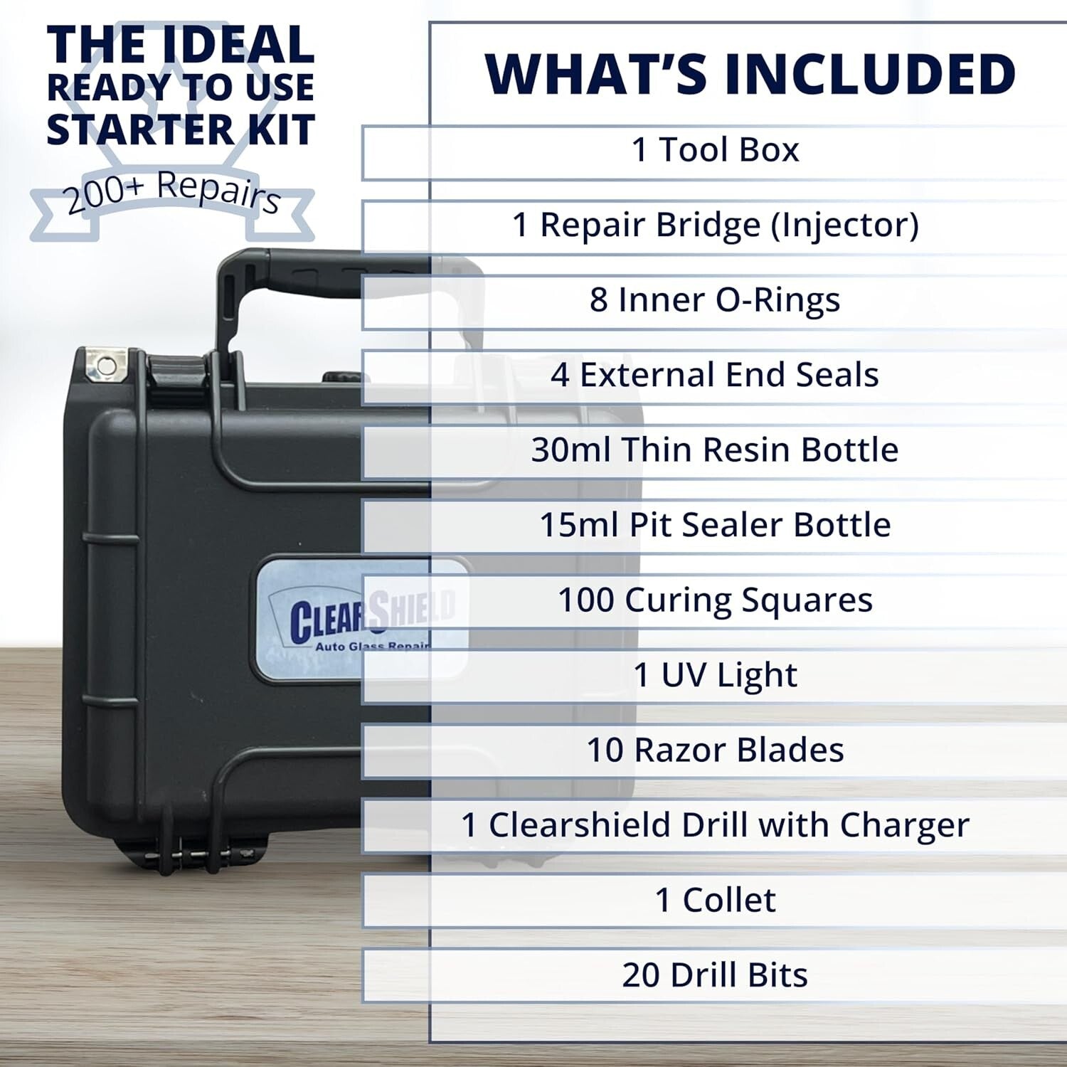 Easy-to-Use Cracked Windshield Repair Kit - Save Costs on Windshield Replacement