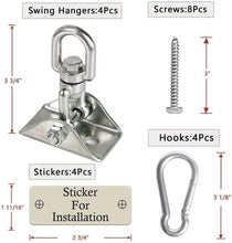 Load image into Gallery viewer, Industrial-Grade Swing Hangers - 2000 LB Capacity for Indoor and Outdoor Use