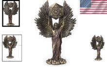 Load image into Gallery viewer, Unique Metatron Angel and Sacred Geometry Cube Statue - 2.5 lbs of Brilliance