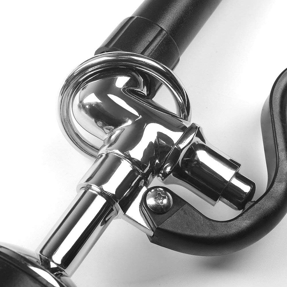 Commercial Kitchen Pre-Rinse Spray Valve with Black Polished Finish - Wall Mount