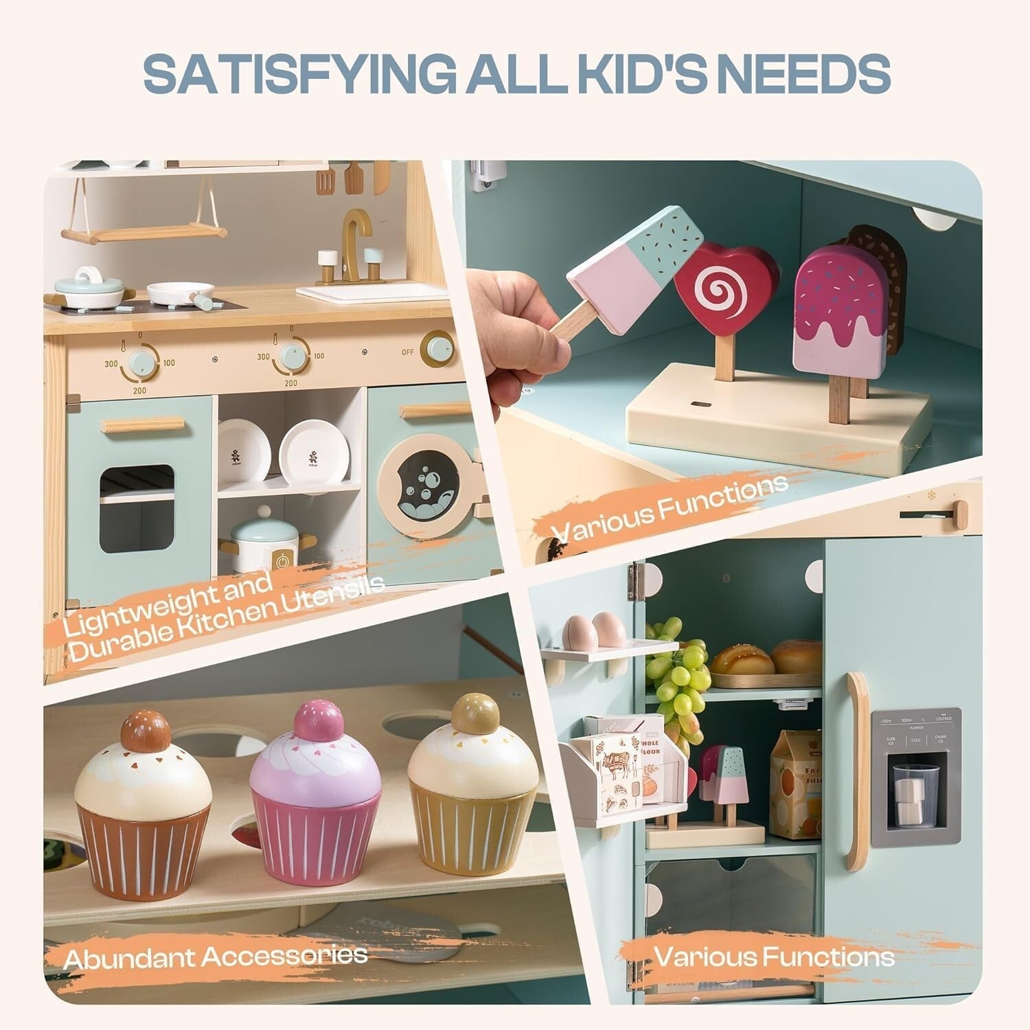 Engaging Kids Kitchen Playset - Oven, Fridge & Washing Machine for Role-Play