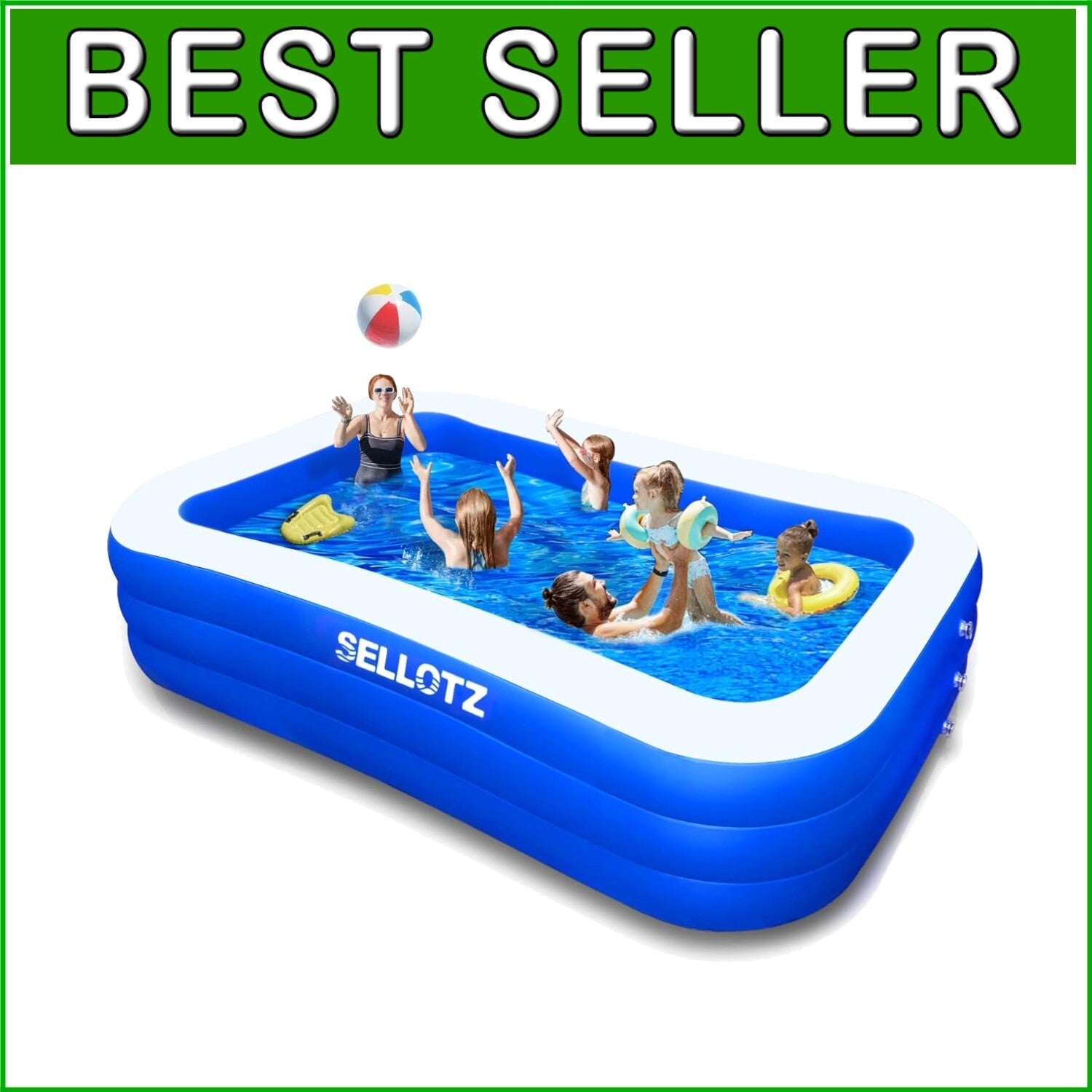 Family-Friendly Inflatable Pool - Spacious Design for Backyard & Ball Pit