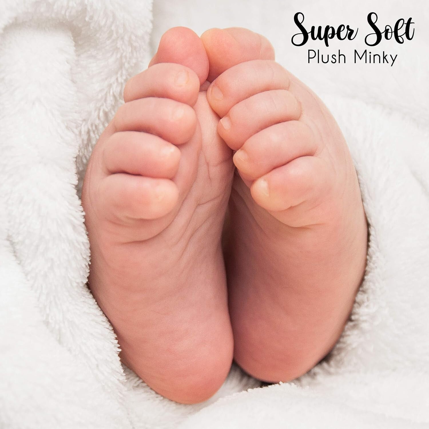 40x50 Minky Fleece Farm Animal Blanket with Photo Frames for Newborn Memories