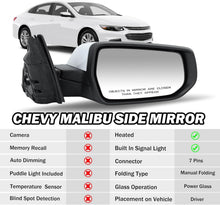 Load image into Gallery viewer, Heated Passenger Side View Mirror for 2016-2022 Malibu LT Hybrid - Easy Install