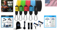 Load image into Gallery viewer, Adjustable Resistance Bands Set with Patented Snap Tech - Safe &amp; Durable Workout