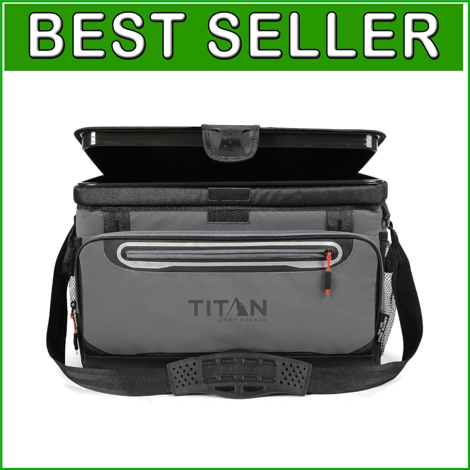 Zipperless Arctic Zone Cooler - Deep Freeze Insulation for 48 Cans - Sharkskin