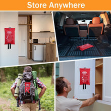 Load image into Gallery viewer, Emergency Fire Blanket 6-Pack - 39" Fiberglass Fire Suppression for Home Safety