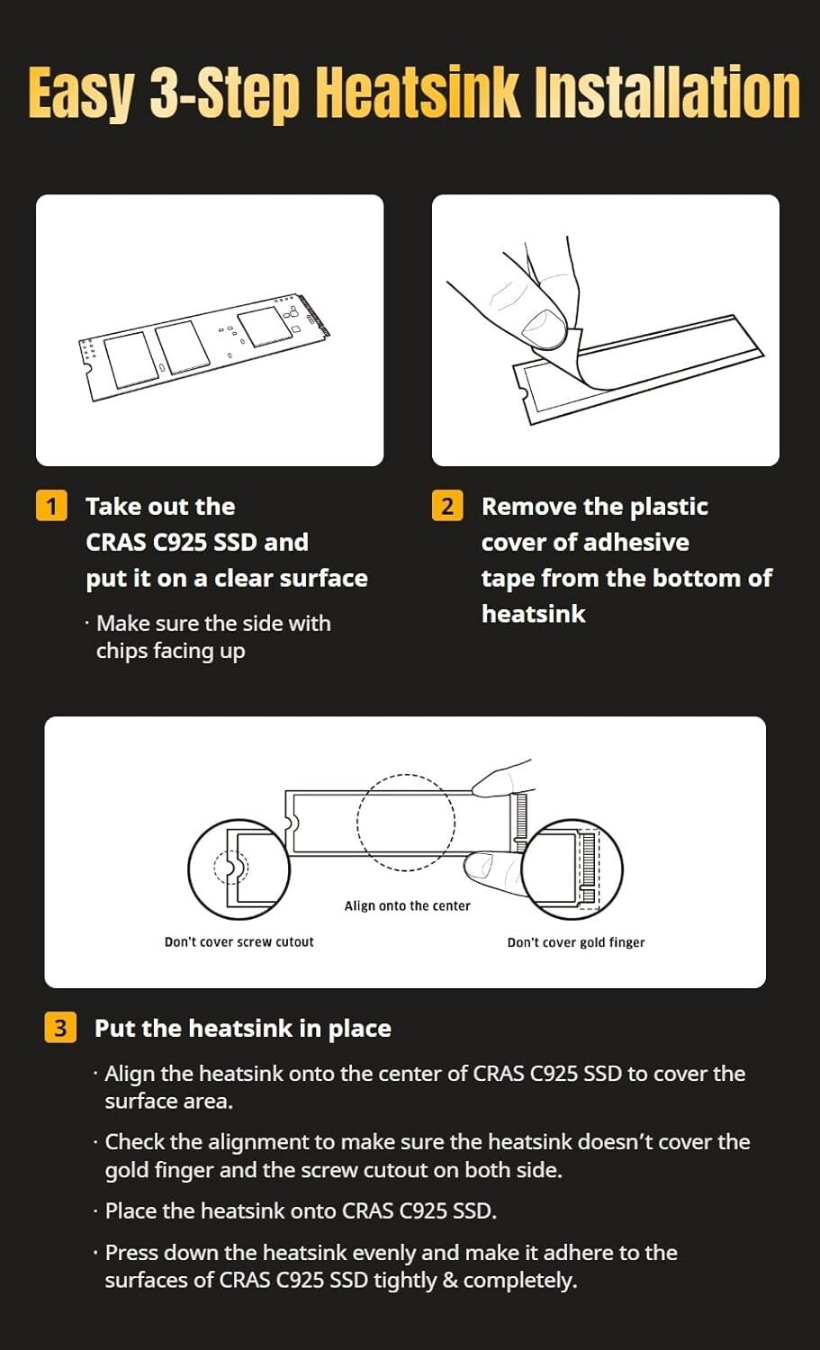 500GB CRAS C925 PCIe Gen4 SSD with Aluminum Heatsink – Ultimate Gaming Upgrade