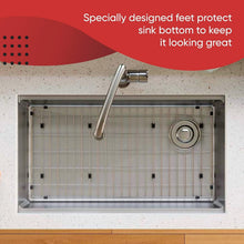 Load image into Gallery viewer, 28" Stainless Sink Protectors with Non-Slip Bumper Pads - Easy to Clean Design