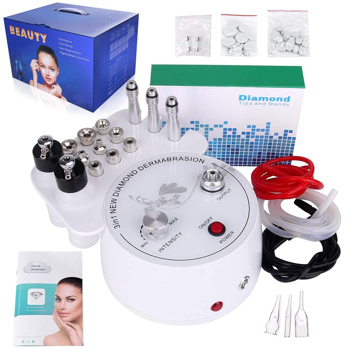 Professional Diamond Microdermabrasion Machine - Enhance Skin with 3 Functions