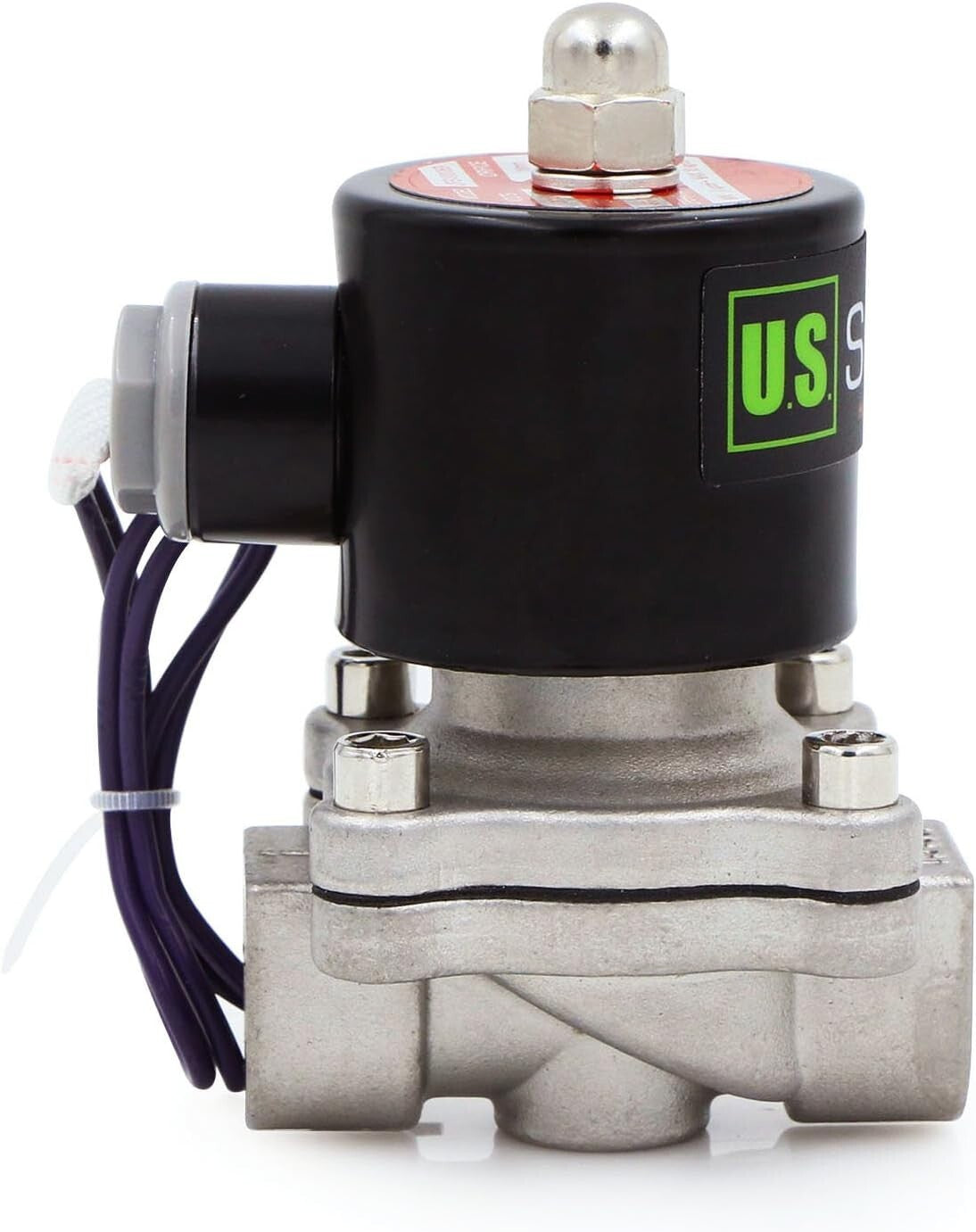 Compact 1/2" Stainless Steel 12V DC Solenoid Valve - Ideal for DIY Projects