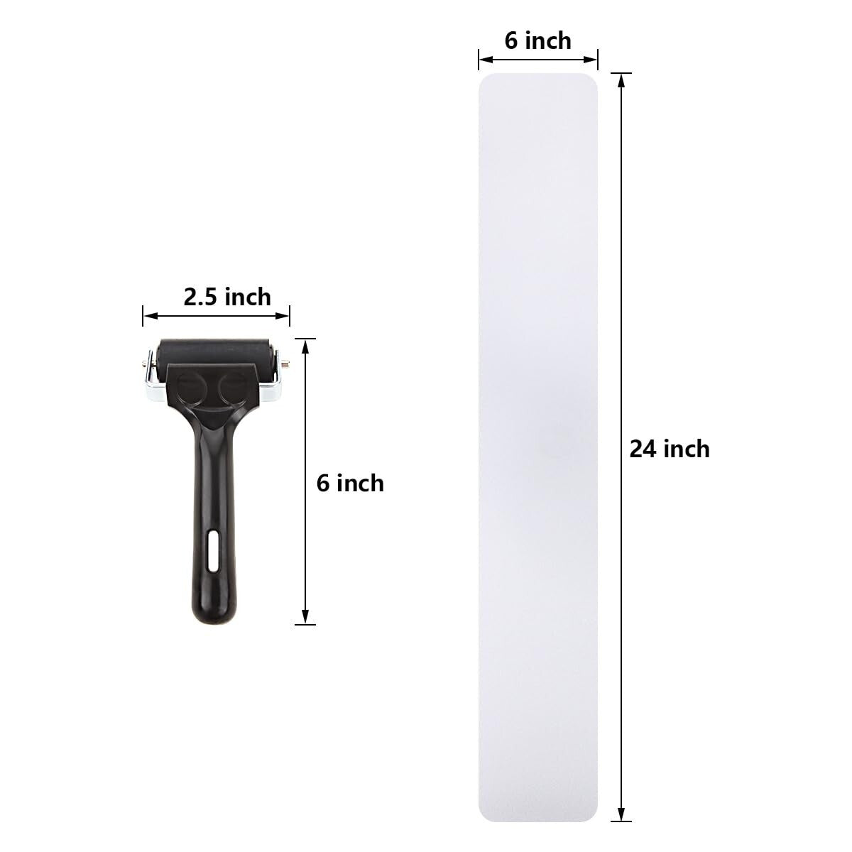 6'' x 24'' Waterproof Non-Slip Strips - Eco-Friendly Safety for Floors & Pools