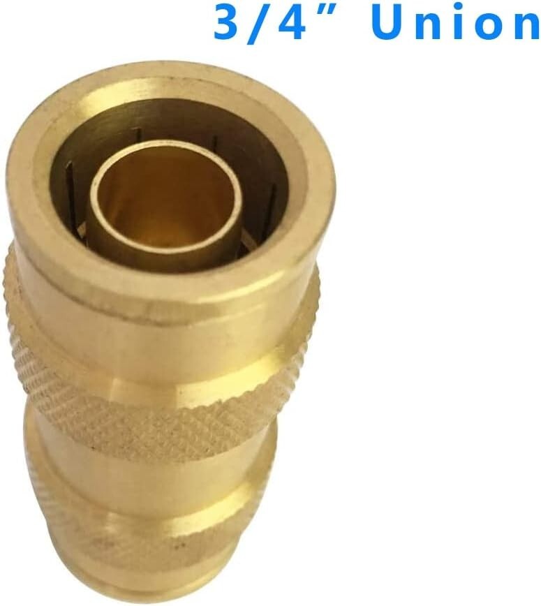 3/4 Inch Brass Push Connect Fittings - Complete 5-Piece Set for Pneumatics