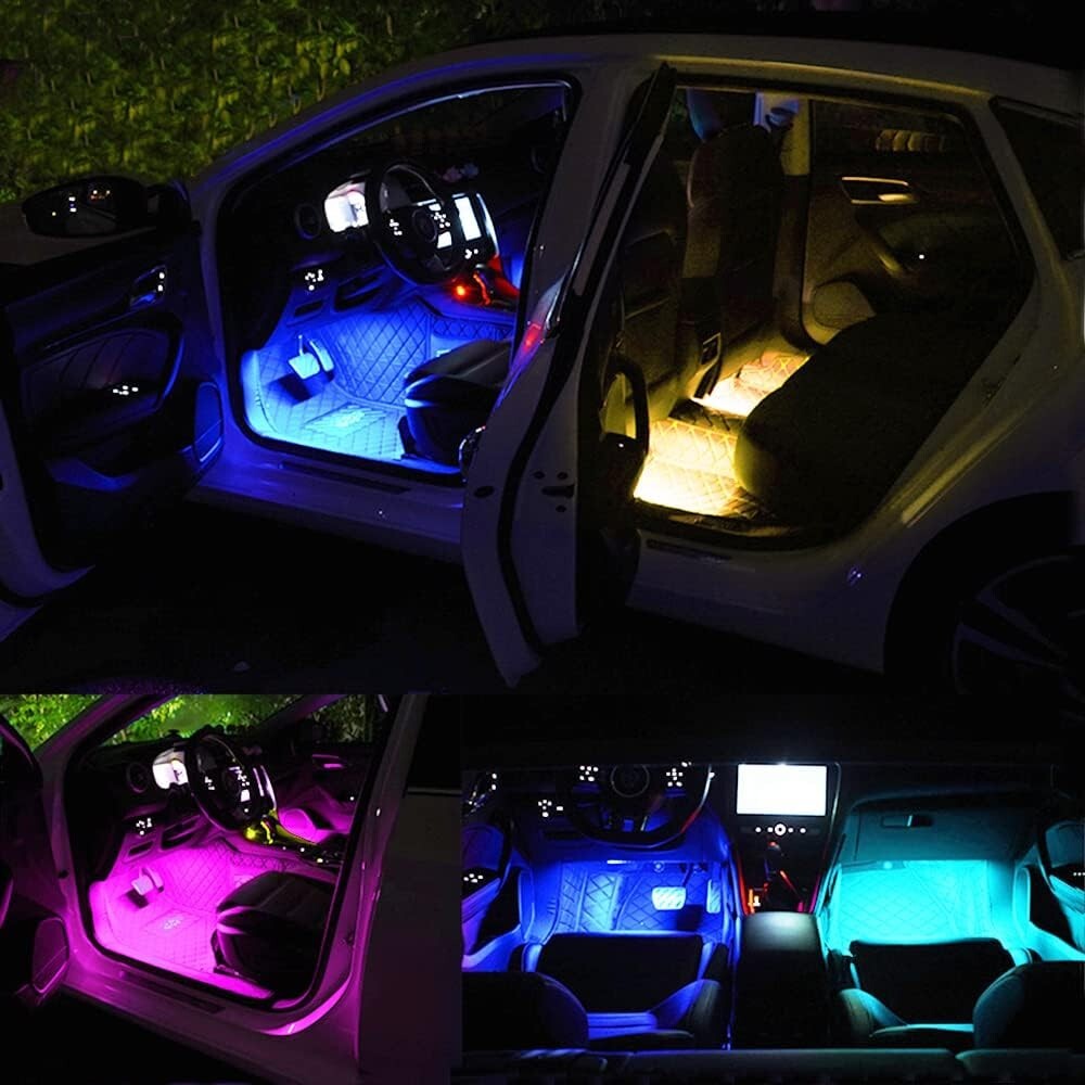 48 LED Rechargeable Under Cabinet Lights: Remote-Controlled RGB Color Changeable