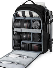 Load image into Gallery viewer, Customizable Photographer's Backpack with Padded Straps &amp; Weather Protection