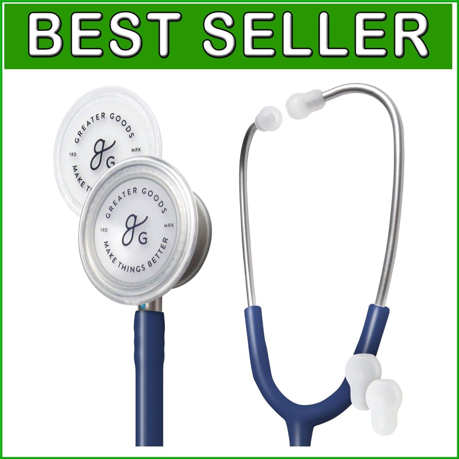 Clinical Grade Lightweight Dual-Head Stethoscope - Precision Sound, FSA Eligible