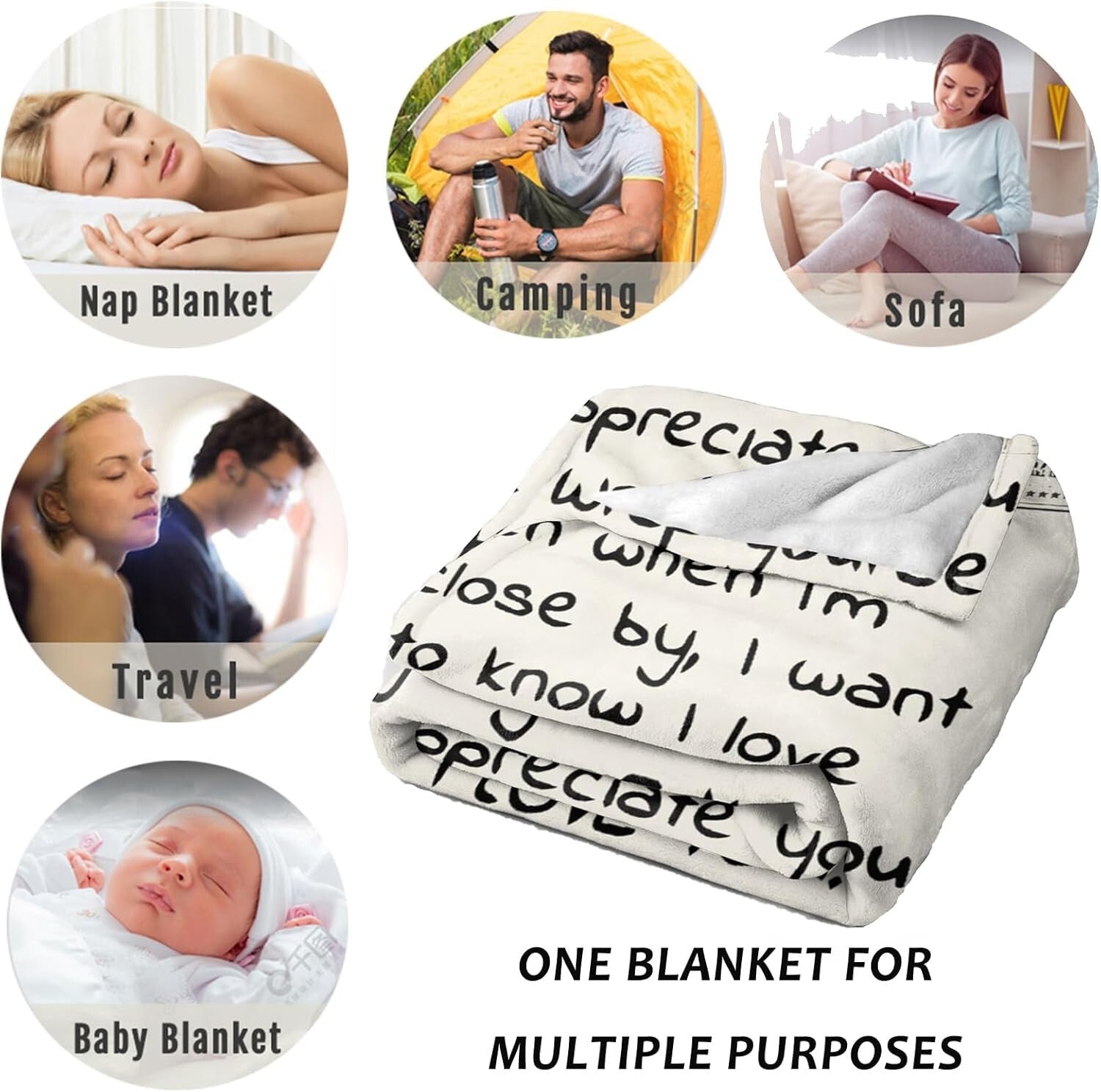 Luxurious Flannel Throw Blanket for Wife - Heartfelt Anniversary & Birthday Gift