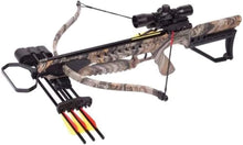 Load image into Gallery viewer, Lightweight Camo Tyro 4X Recurve Crossbow with Enhanced Accuracy Scope &amp; Quiver