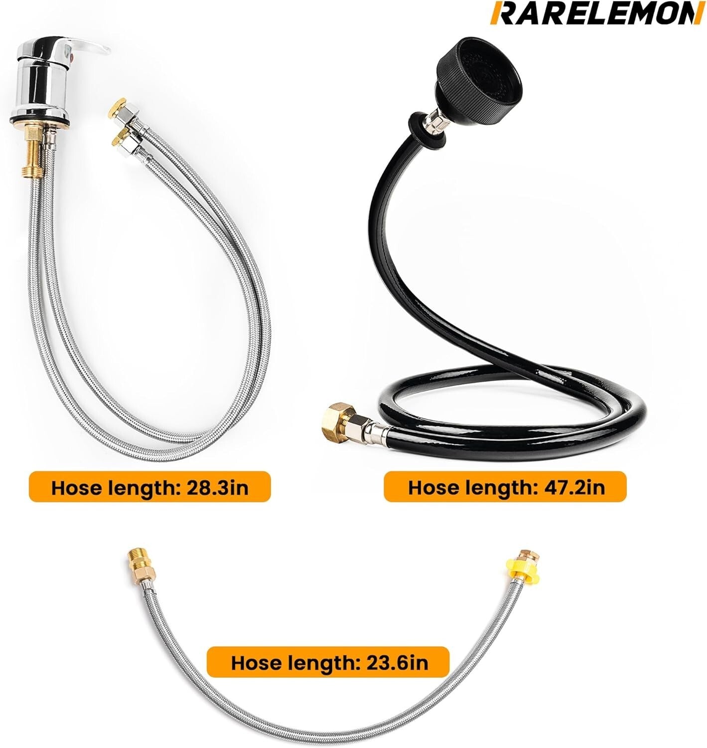 Personalized Salon Shampoo Bowl Faucet with Adjustable Hose & Extra Connectors