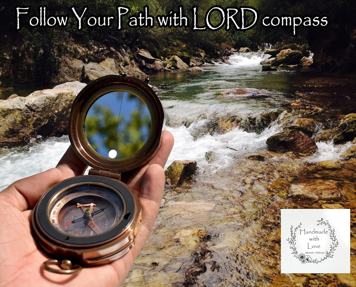 High-Quality Engraved Compass with Box - Ideal for Graduations & Baptisms