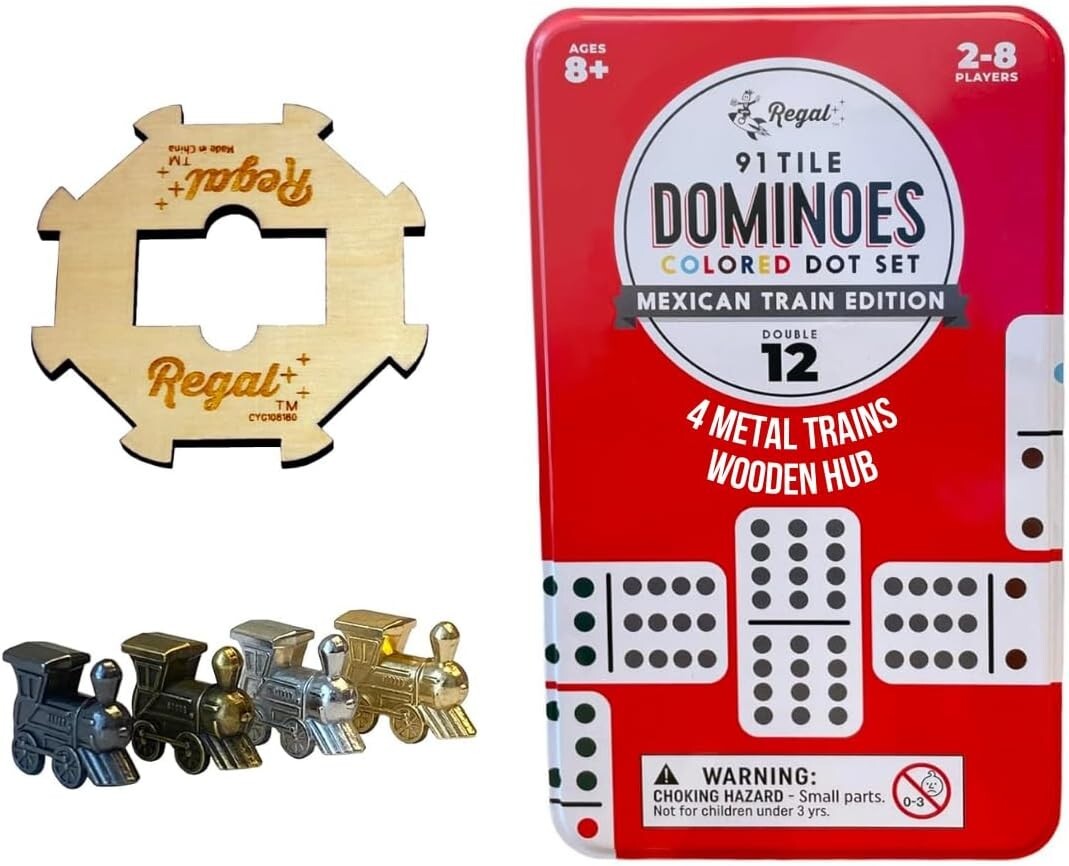 Family Game Night Essential: Double 12 Mexican Train Dominoes – Educational Fun!
