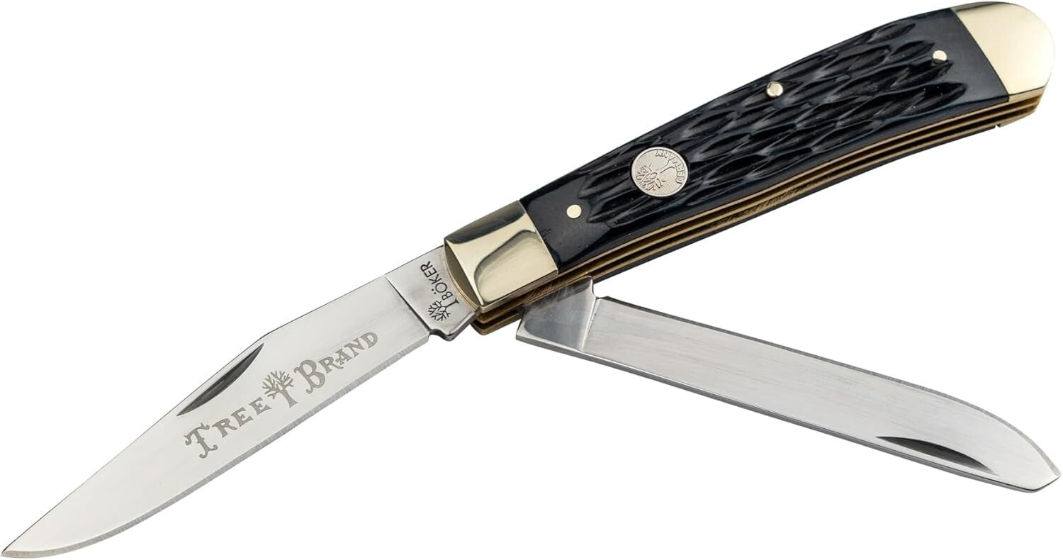 Classic BOKER Folding Knife with 3" D2 Blade - Ideal for Whittling & Collectors