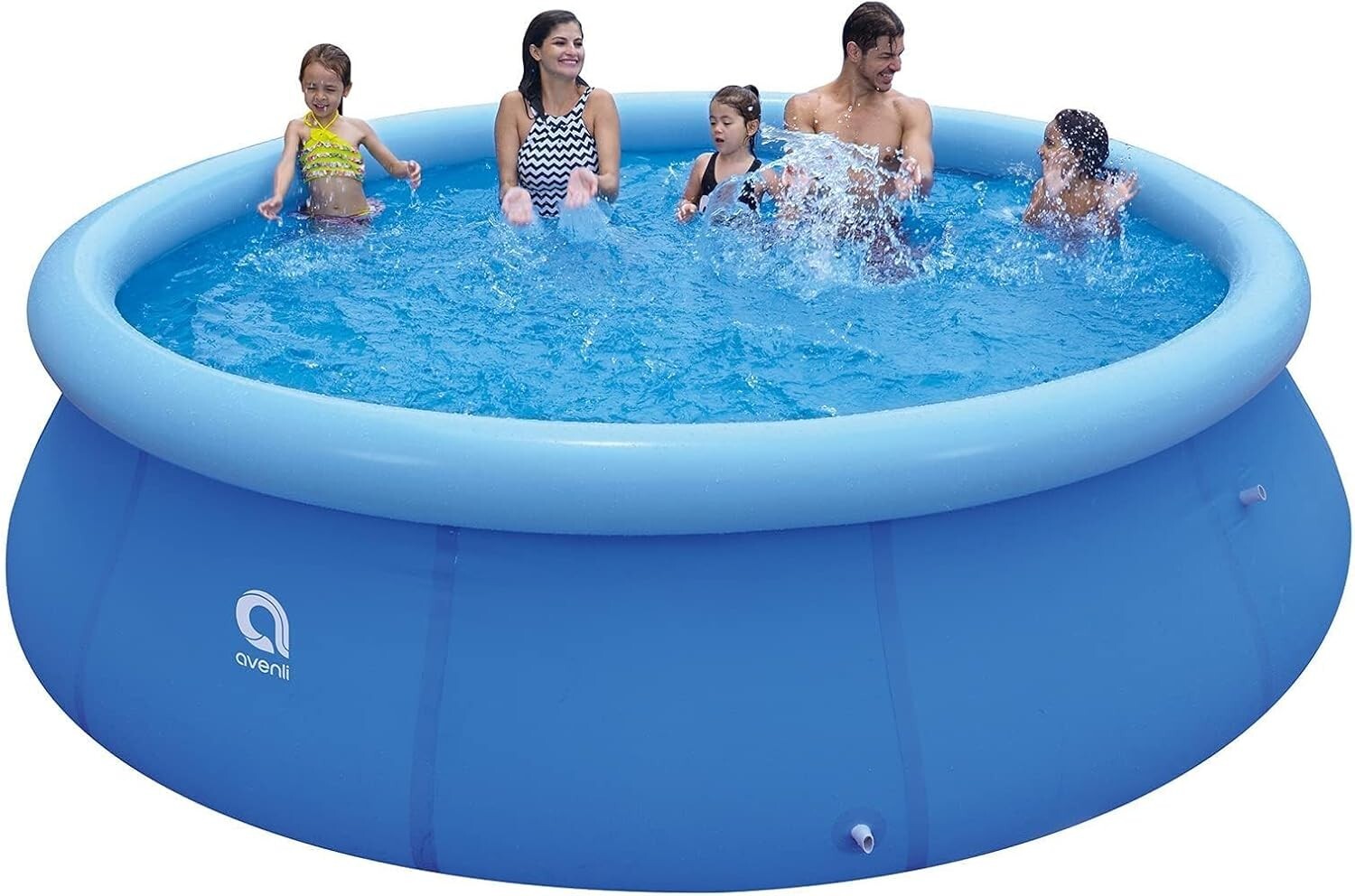 Durable 12ft Inflatable Swimming Pool with Easy Setup and Repair Patch Included