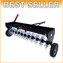 Load image into Gallery viewer, Premium 40" Tow-Behind Spike Aerator - 3-D Tines for Maximum Soil Penetration