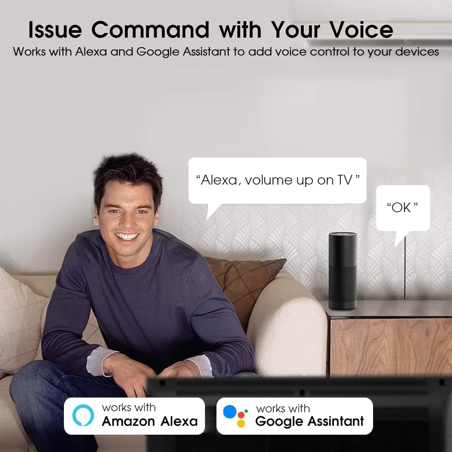 Ergonomic Smart Remote with Backlit Buttons & Hub – Ultimate Home Entertainment