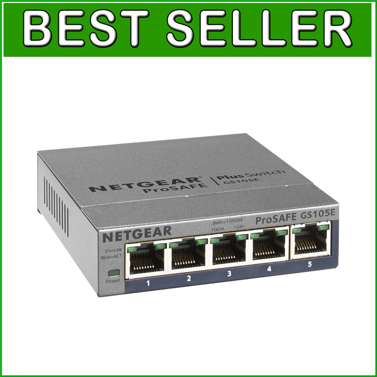 5-Port Gigabit Ethernet Managed Switch with Lifetime Protection - Easy Setup
