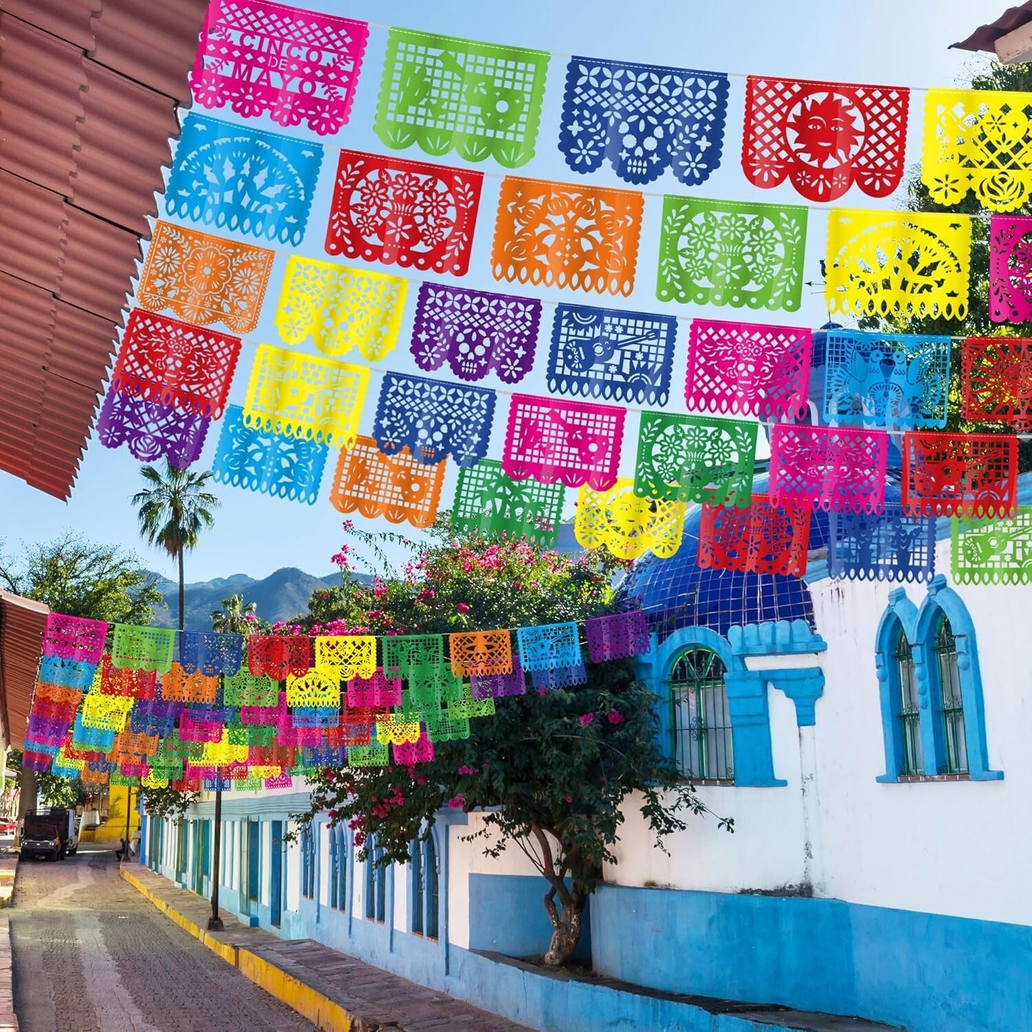 Exquisite 10 Pack Mexican Themed Party Banners - 180 FT for Ultimate Celebration