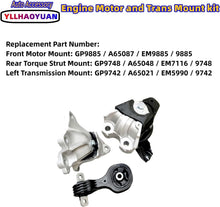Load image into Gallery viewer, Replacement Engine Motor &amp; Transmission Mounts Compatible with 2012-2015 Civic