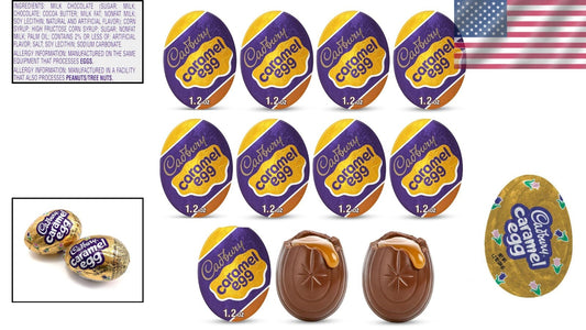 Gourmet Cadbury Milk Chocolate Easter Eggs - 48 Pack of Caramel Goodness