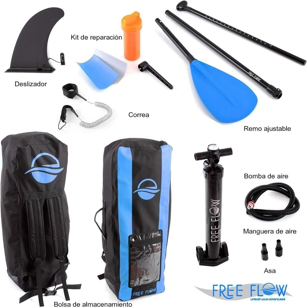 10'6" x 32" Wide Stable Paddle Board Kit with Premium Accessories for All Levels