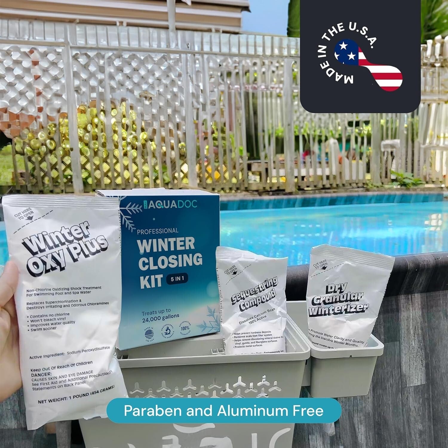 Essential 3-Part Winter Pool Closing Kit - Maintains Water Quality & Clarity