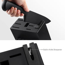 Load image into Gallery viewer, Stylish 15-Piece Non-Stick Knife Set with Built-In Sharpener - Ideal for Gifting