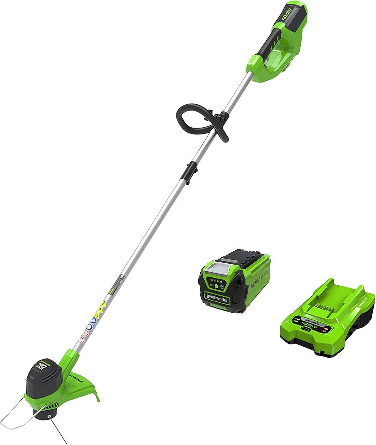 Battery Powered 12" String Trimmer with 2.0Ah Battery - Easy Lawn Maintenance