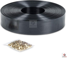 Load image into Gallery viewer, Obsidian Black 250-ft Chain Link Fence Privacy Tape - 90% Blockage &amp; Economical