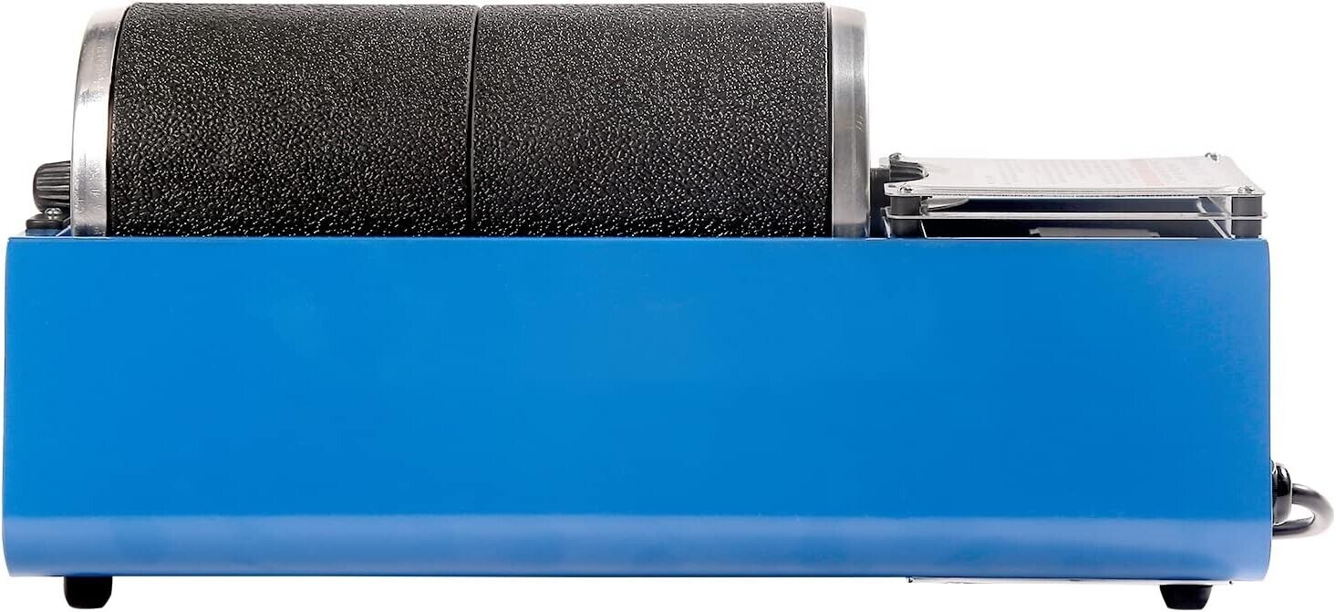 Compact 6LB Rock Tumbler With Rubber Barrels - Ideal for Polished Gem Projects