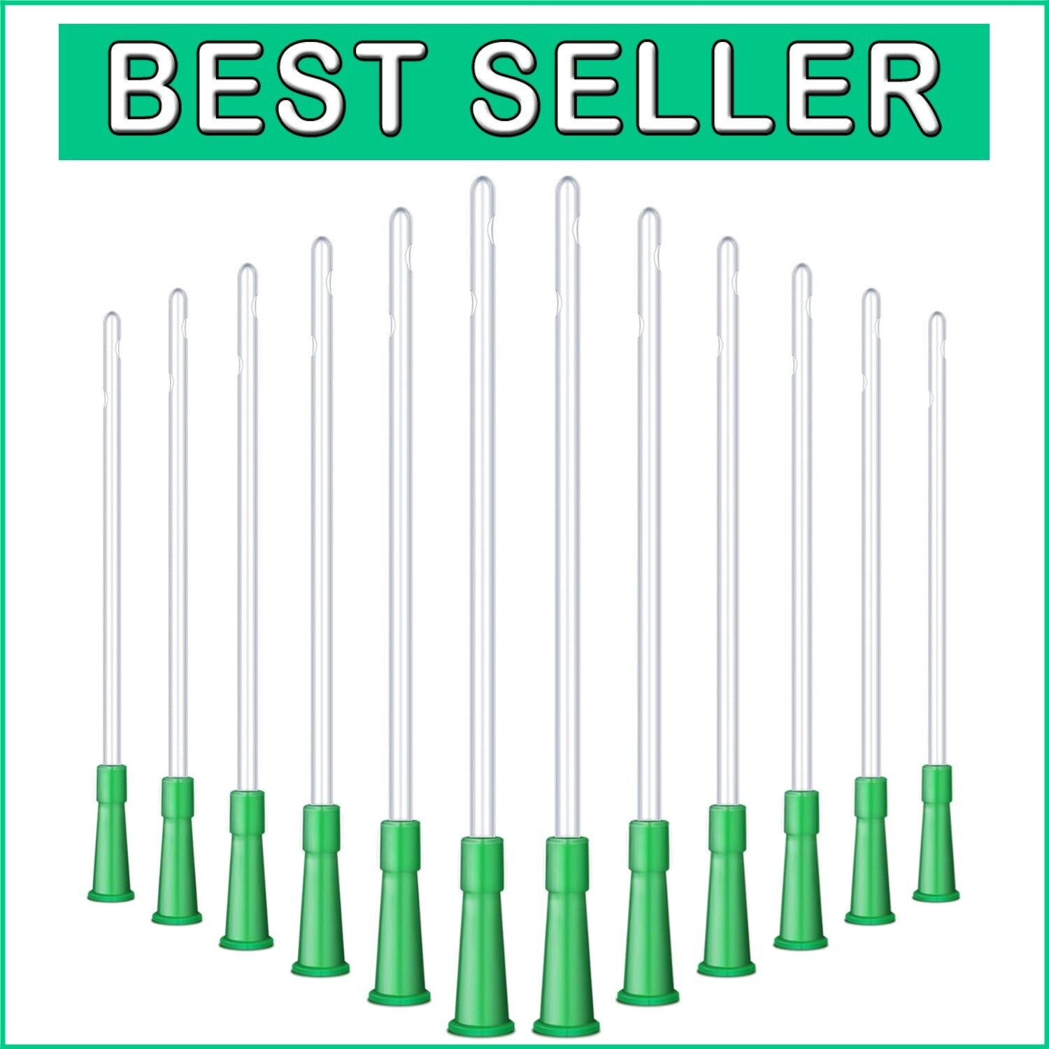 Clear 120-Count PVC Replacement Enema Tubes with Rounded Ends for 12FR Needs