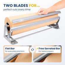 Load image into Gallery viewer, Alloy Steel 36" Paper Dispenser &amp; Cutter - Versatile for Craft and Butcher Paper