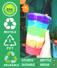 Load image into Gallery viewer, BPA-Free 32 oz Clear Plastic Cups with Lids &amp; Straws - Disposable Convenience