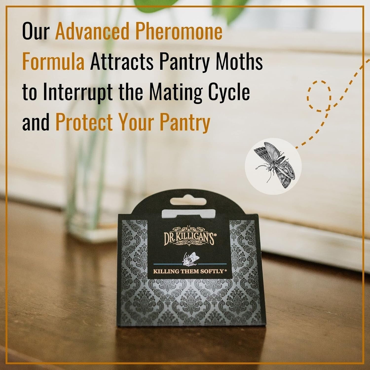 20 Pack Double Potent Pheromone Pantry Moth Traps - Industrial Design & Easy Use