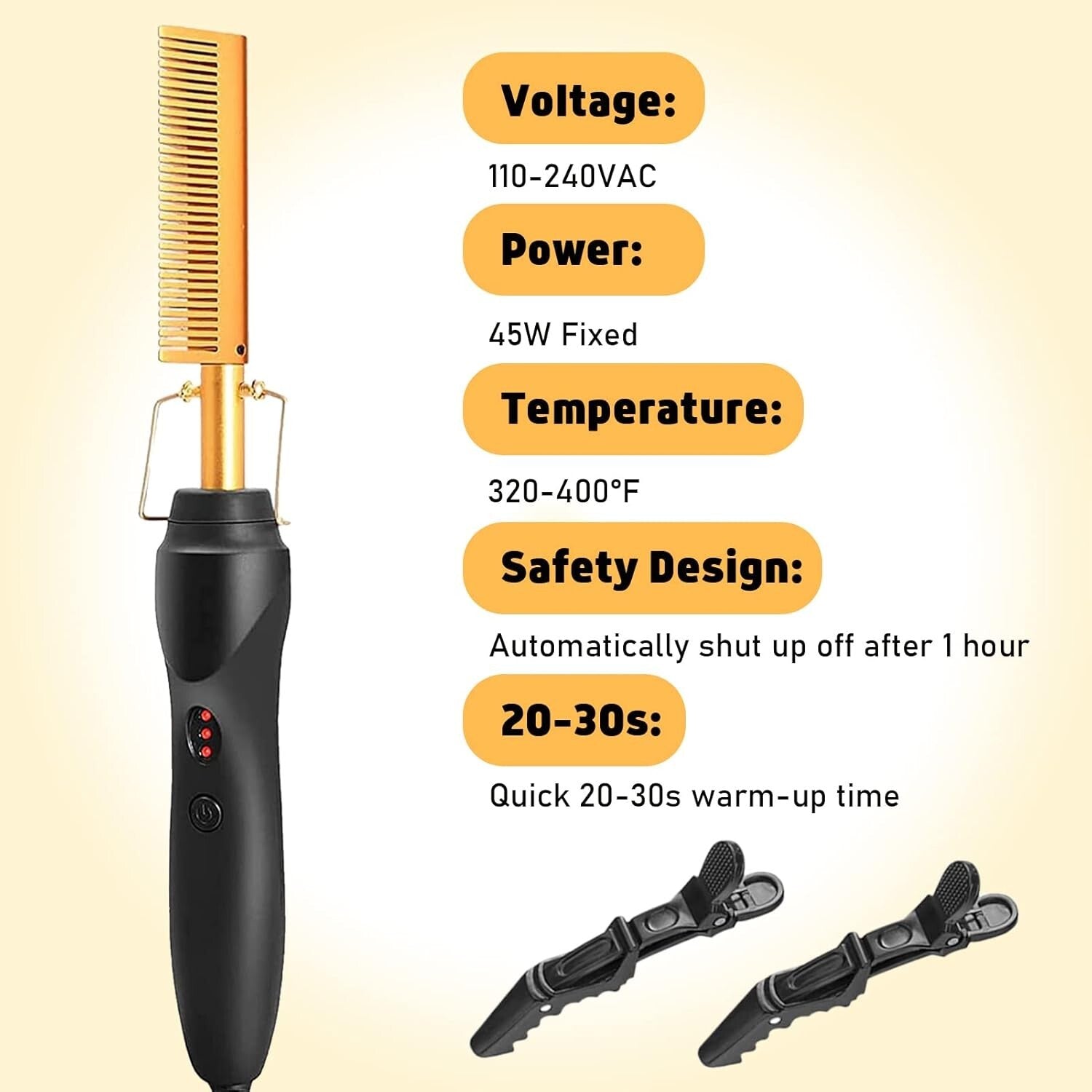 Versatile Tripod Wig Stand with Heating Hot Comb: Ideal for Cosmetology Training