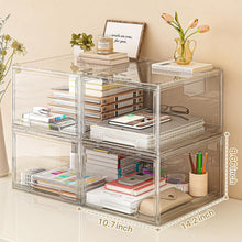 Load image into Gallery viewer, Durable 2 Drawer Clear Acrylic Desktop Organizers - Versatile Storage Solution